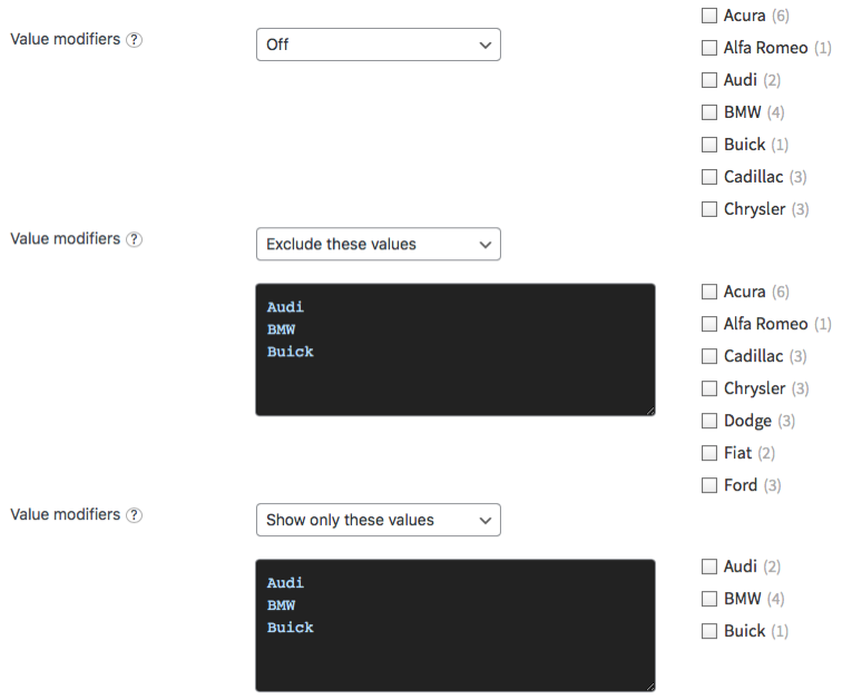 Multi-select droplist with checkboxes and indented subcategories