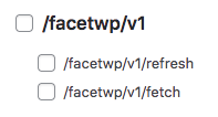 Disable FacetWP's API endpoints in the 'Protected REST APIs' settings list.