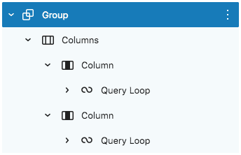 Don't choose or create layout patterns with multiple Query Loop blocks. FacetWP should only be enabled for one block on a page.