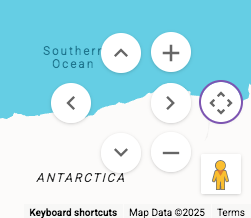 The new Google Maps Camera control that replaces the Zoom control.