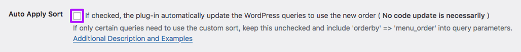 Disable 'Auto Apply Sort' to prevent cron indexing issues when using WPML.